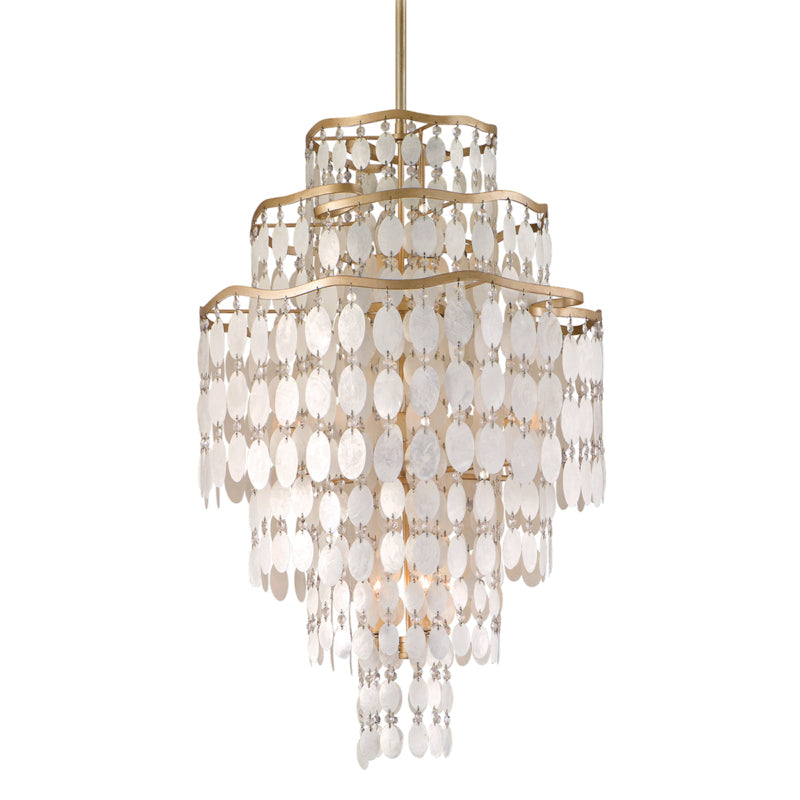 Dolcy Shell With Crystal Round Chandelier 20''/24''/25''/37.75″