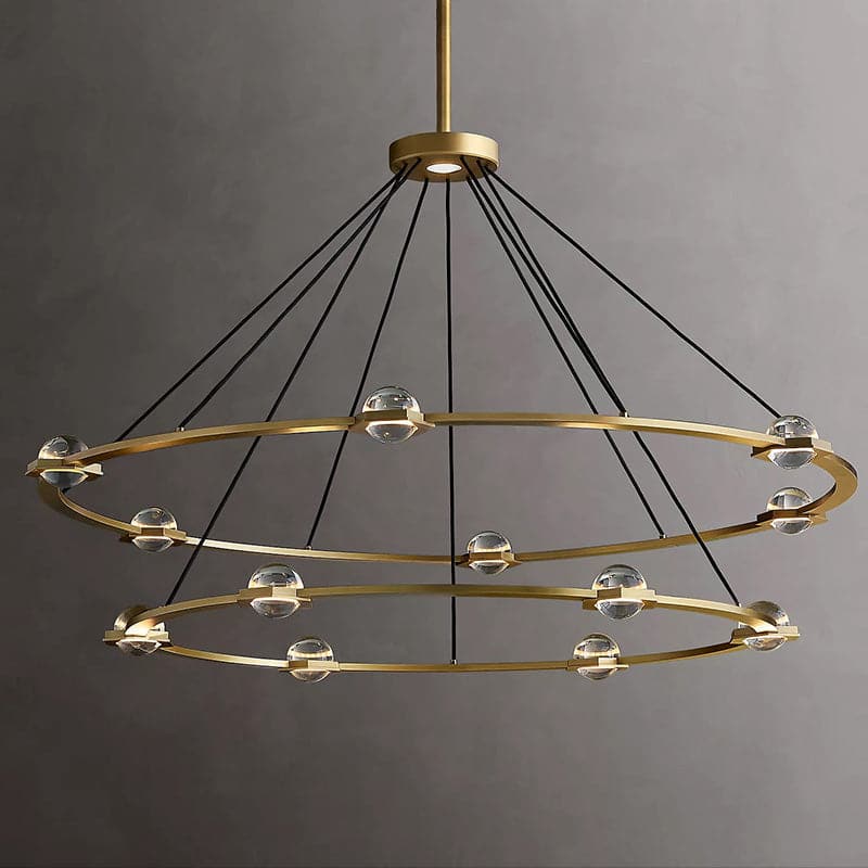 Ecbatant 2-Tier Round Chandelier 60"