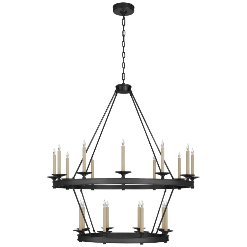 Alijah Two Tiered Chandelier 43'' 53'' 63''D