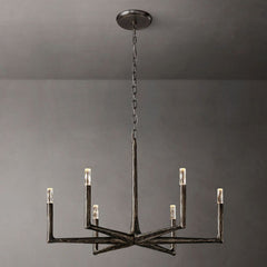 Avar Forged Round Chandelier 36"D