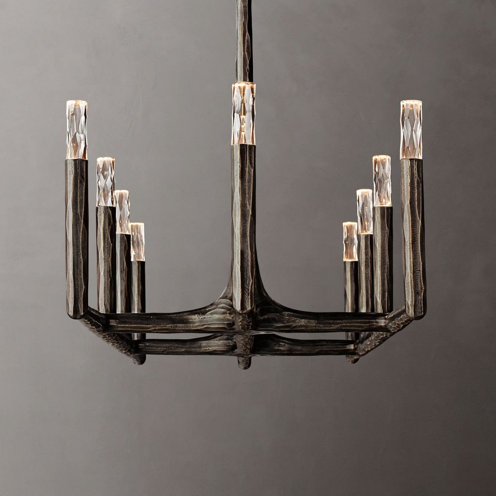 Avar Forged Linear Chandelier 54"D