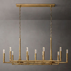 Avar Forged Linear Chandelier 54"D