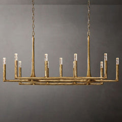 Avar Forged Linear Chandelier 54"D