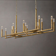 Avar Forged Linear Chandelier 72"D