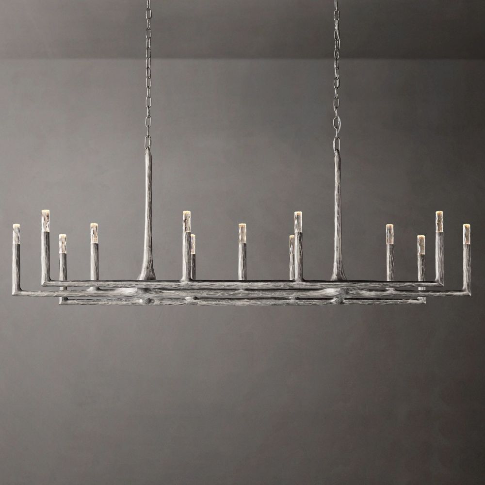 Avar Forged Linear Chandelier 72"D