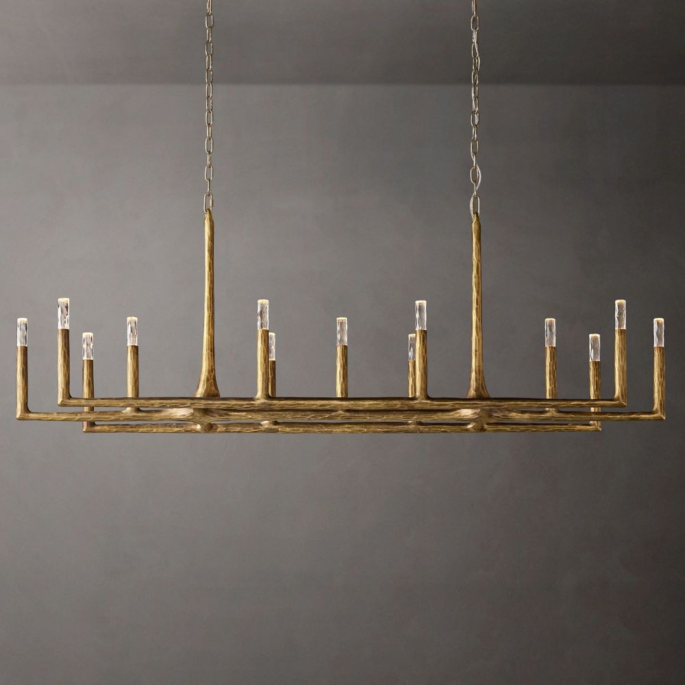 Avar Forged Linear Chandelier 72"D