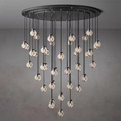 Pearl Round Chandelier 60"