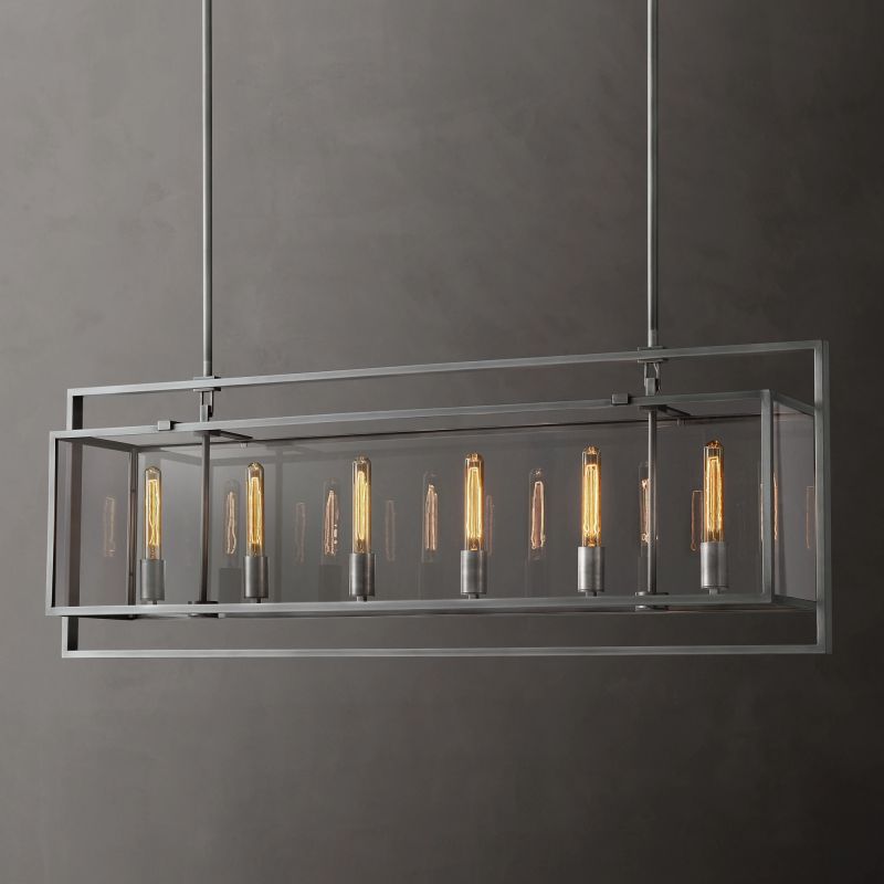 Baker Rectangular Chandelier 54"