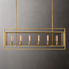 Baker Rectangular Chandelier 54"