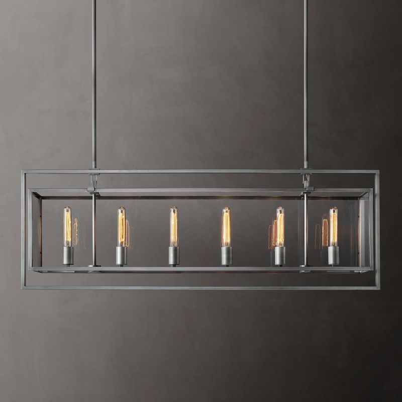 Baker Rectangular Chandelier 54"