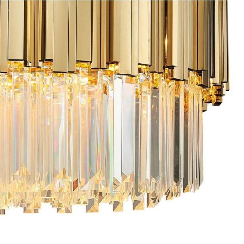 Bourbons Jerry Crystal Round Chandelier