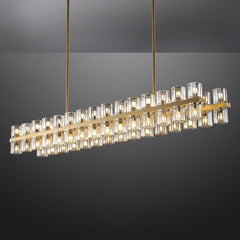 Arcachon Crystal Rectangular Chandelier 54"