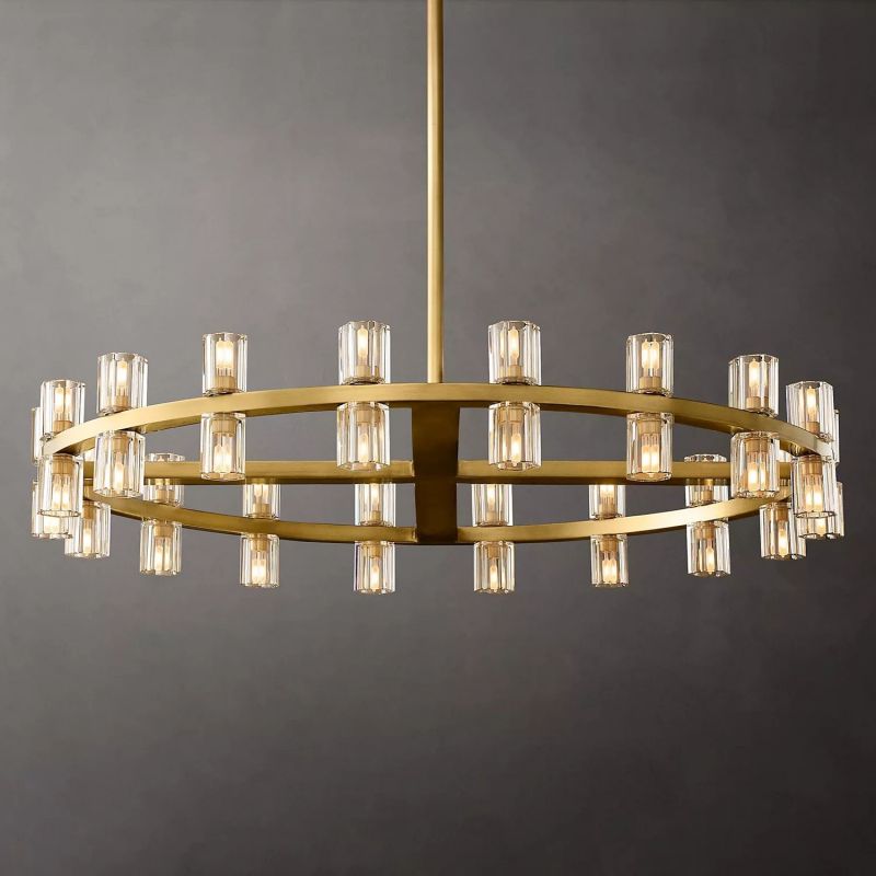 Arcachon Crystal Round Chandelier 36"