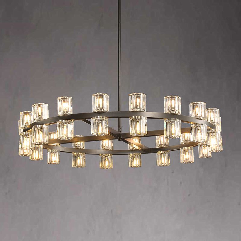 Arcachon Crystal Round Chandelier 36"