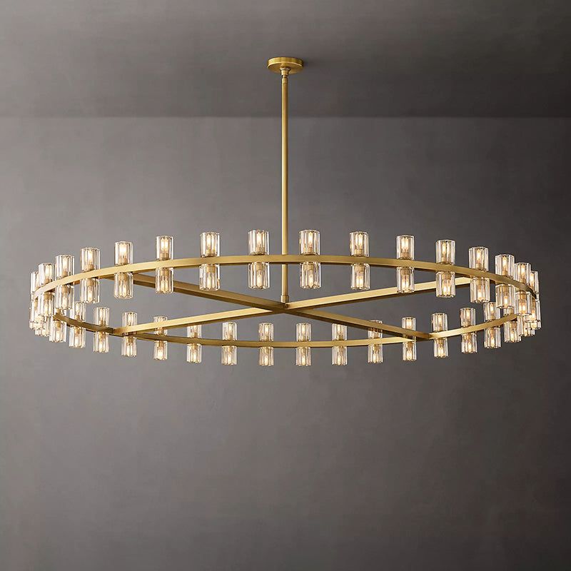 Arcachon Crystal Round Chandelier 60"