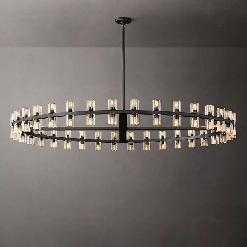 Arcachon Crystal Round Chandelier 60"