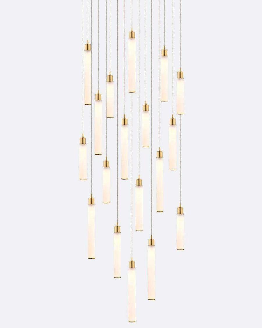 Candle Square Chandelier 18 lights