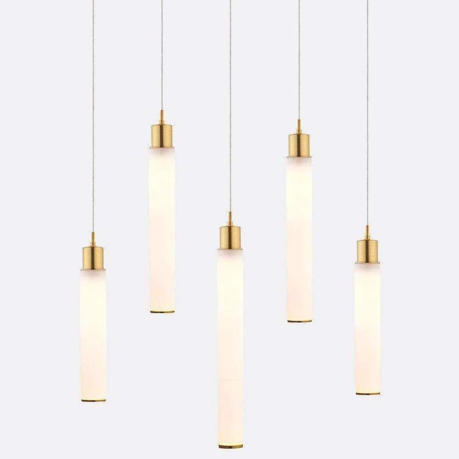 Candle Small Linear Chandelier 5lights