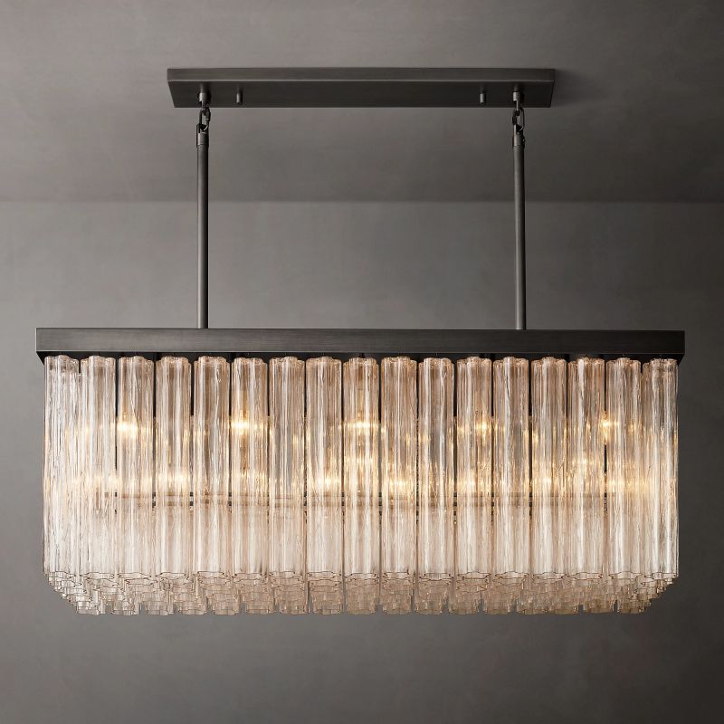 Clele Rectangular Chandelier 54"