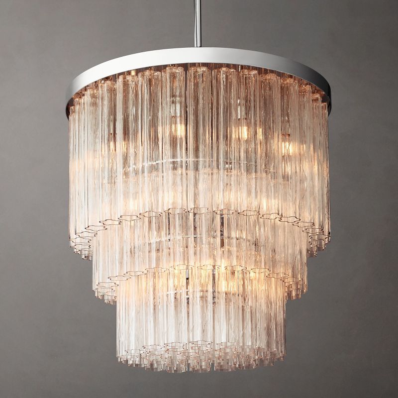 Clele Three Layer Round Chandelier 36"