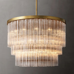 Clele Three Layer Round Chandelier 48"