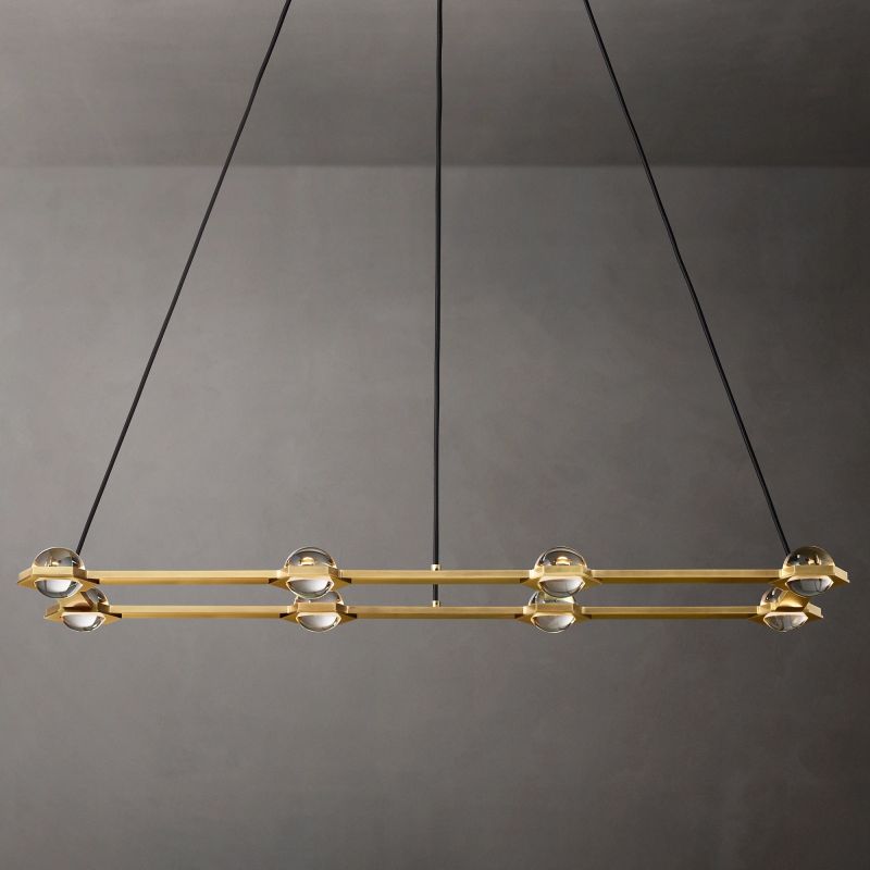 Ecbatant Rectangular Chandelier 54"