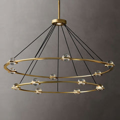 Ecbatant Two-Tier Round Chandelier 60"