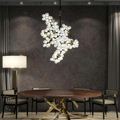 Luxury Escamoles Vertical Grape Chandelier