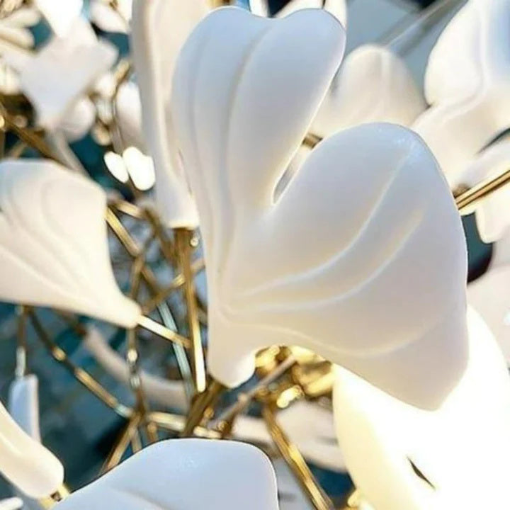 Luxury Ceramic Ginkgo Branch Chandelier