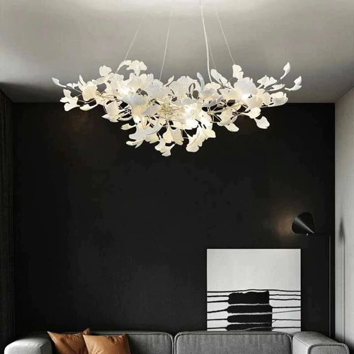 Luxury Ceramic Ginkgo Chandelier