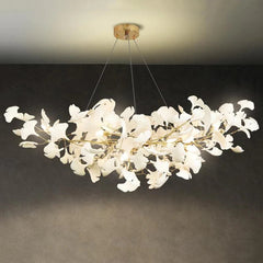 Luxury Ceramic Ginkgo Chandelier