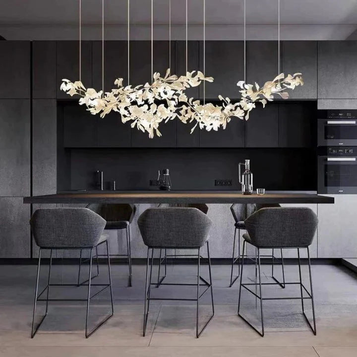 Luxury Ceramic Ginkgo Chandelier