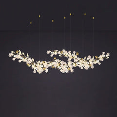 Ceramic Ginkgo E Branch Chandelier