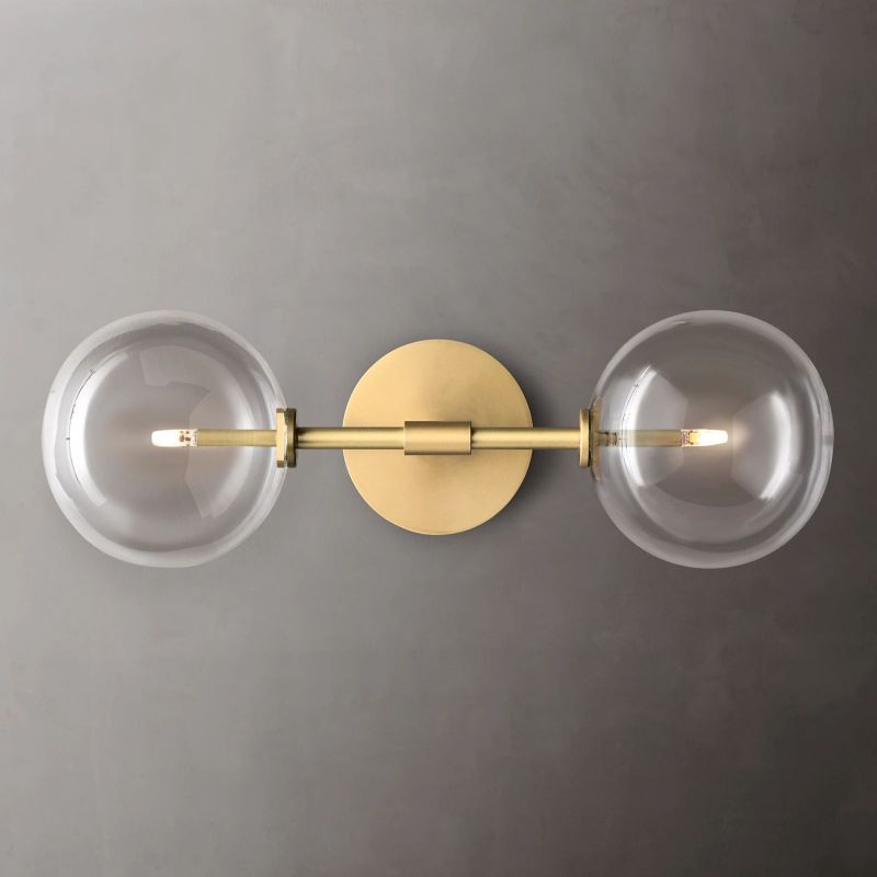 Glass Globe Linear Sconce