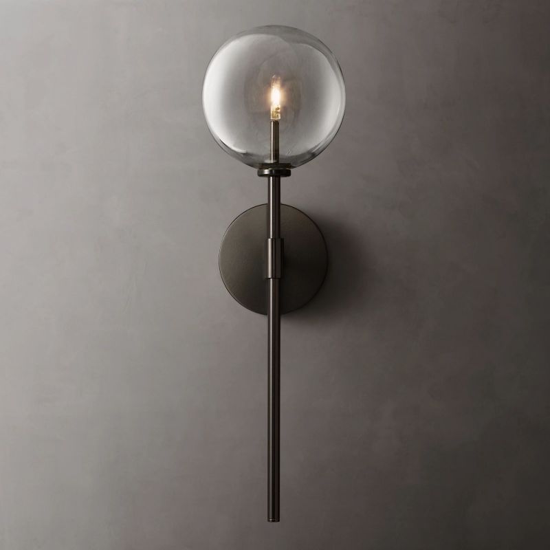 Glass Globe Sconce