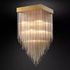 Casa Blown Glass Square Chandelier 30"