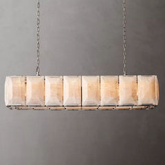 Harlow Calcite Rectangular Chandelier 54"