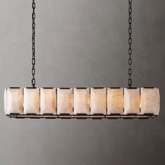 Harlow Calcite Rectangular Chandelier 62"