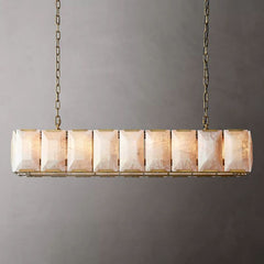 Harlow Calcite Rectangular Chandelier 62"