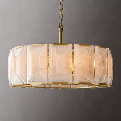 Harlow Calcite Round Chandelier 31"