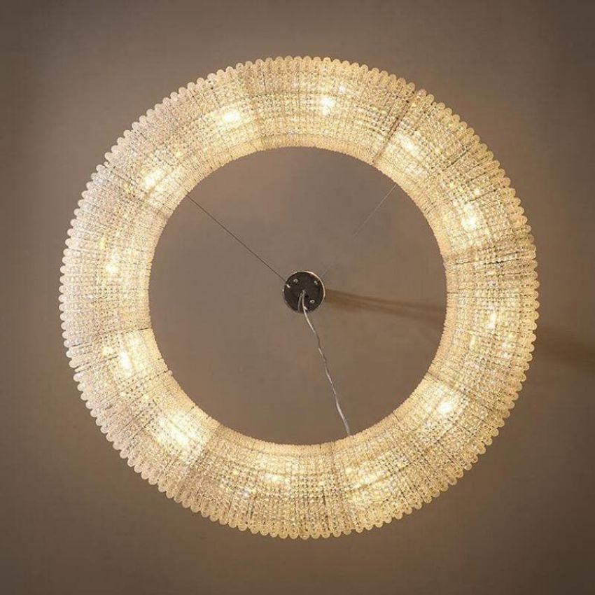 Halo Round Chandelier 32"