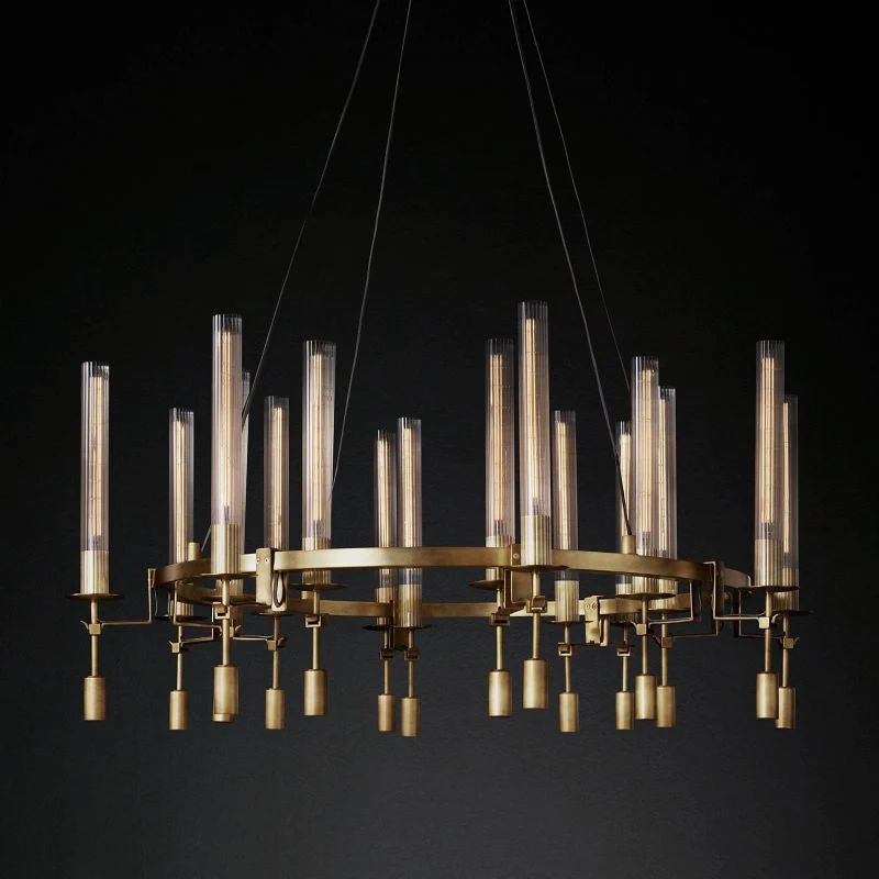 Leo Round Chandelier 46"