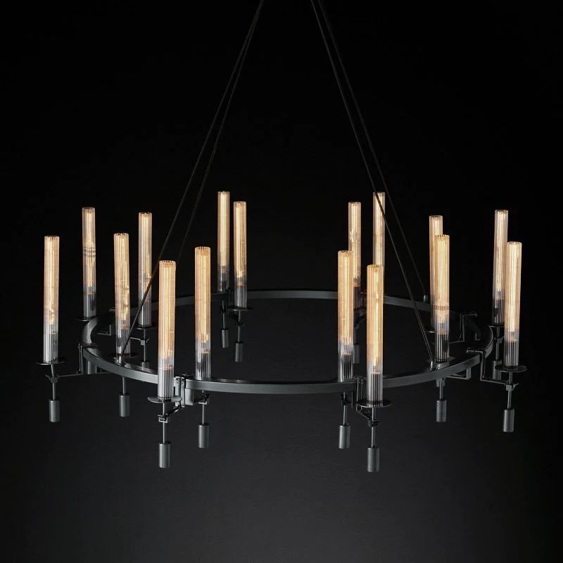 Leo Round Chandelier 58"