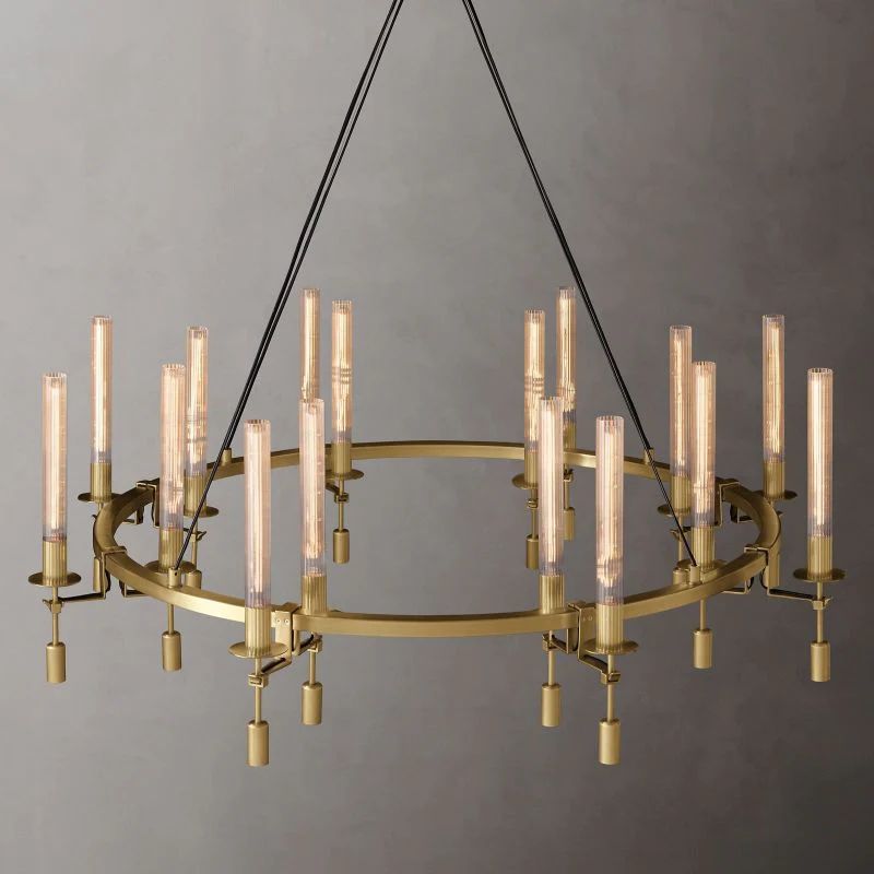 Leo Round Chandelier 58"