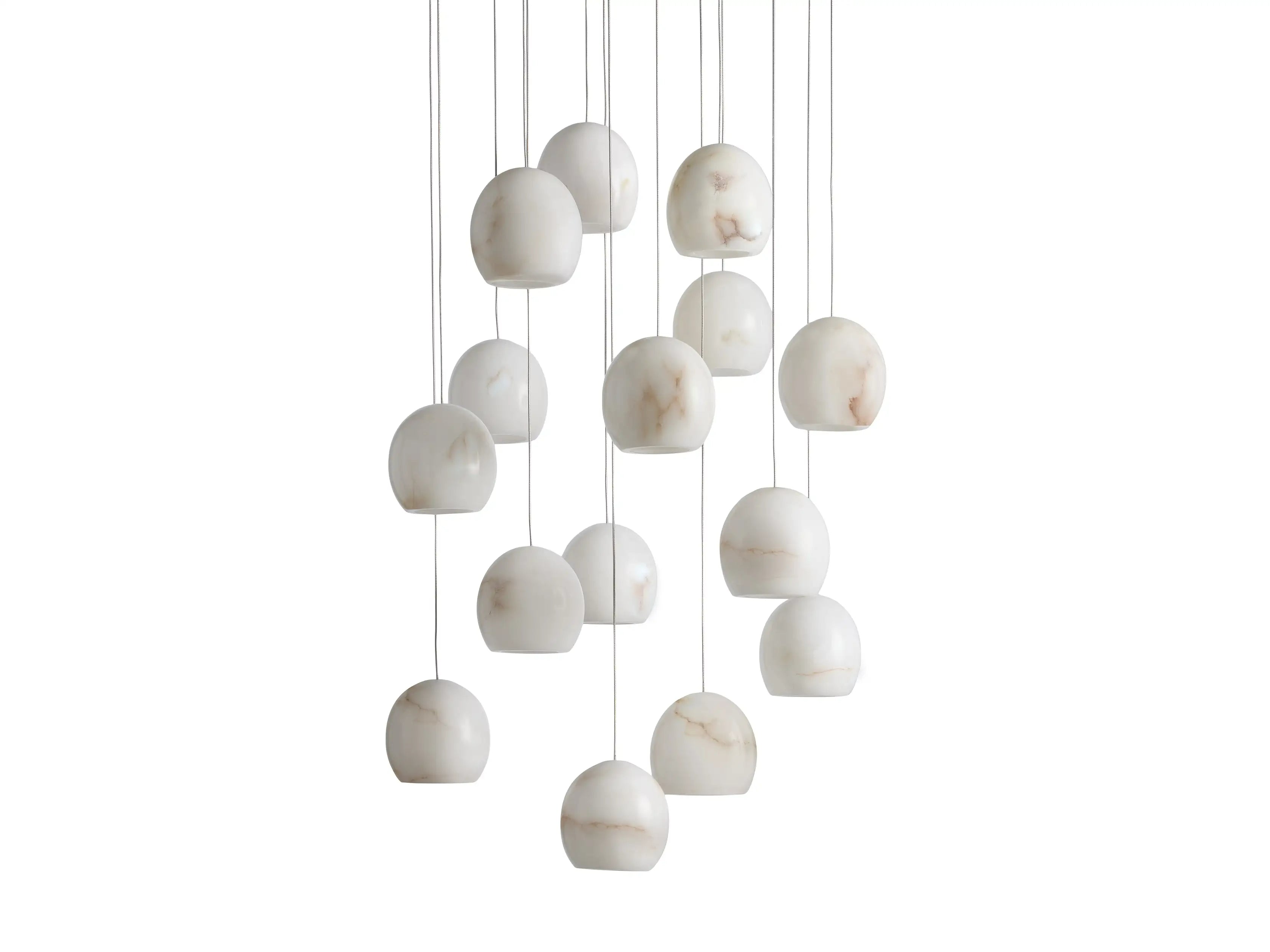 Alabaster Maeva Round Chandelier 13'' 21'' 36''