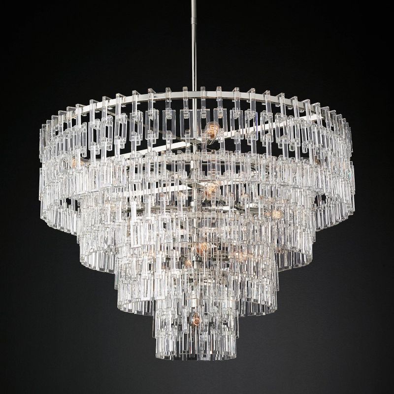 Marigna Five-Tier Round Chandelier 48"