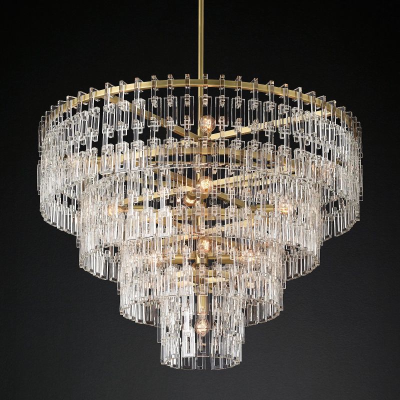 Marigna Five-Tier Round Chandelier 48"