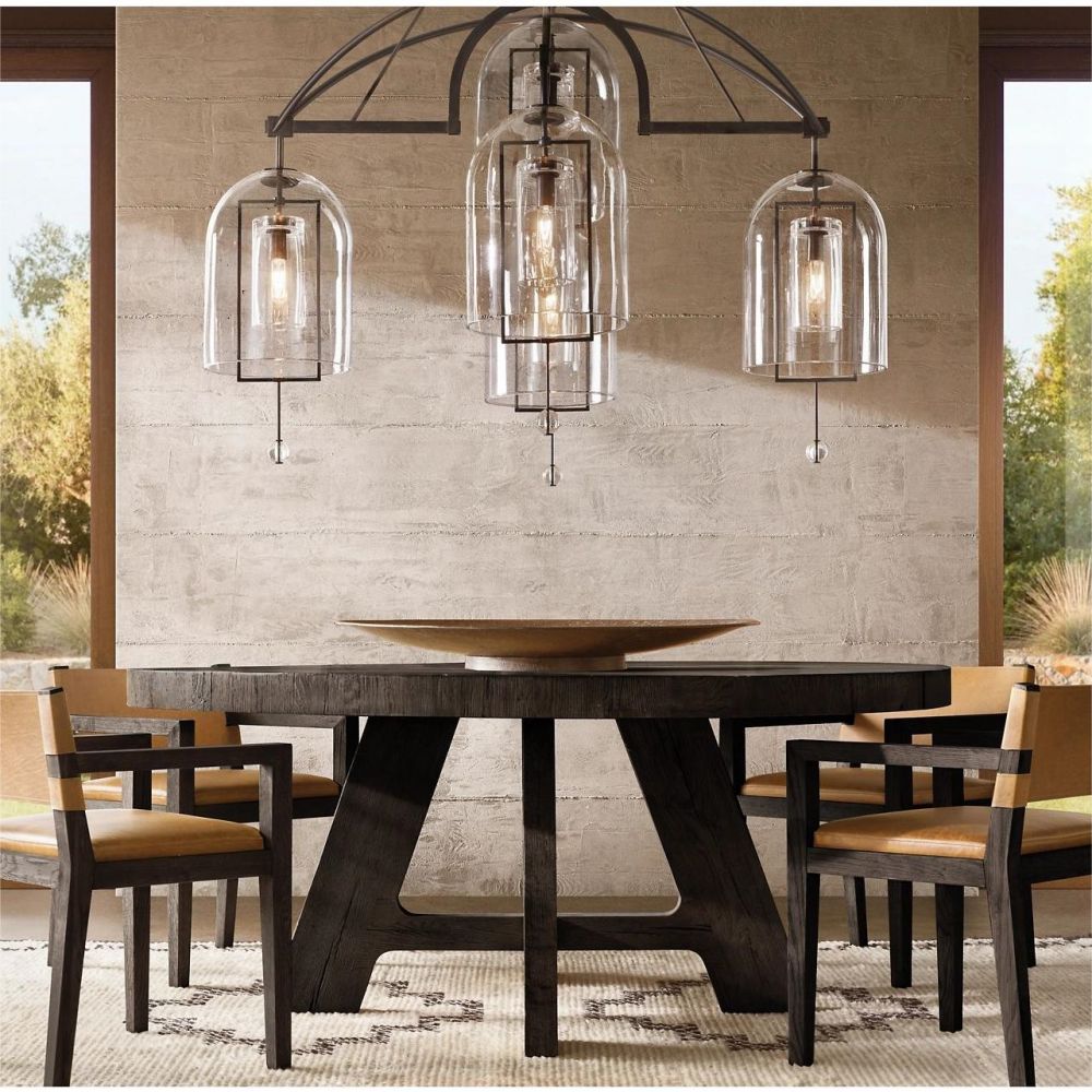 Fulcrum Round Chandelier 61"