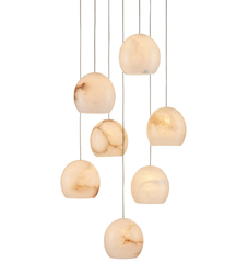 Alabaster Maeva Round Chandelier 13'' 21'' 36''