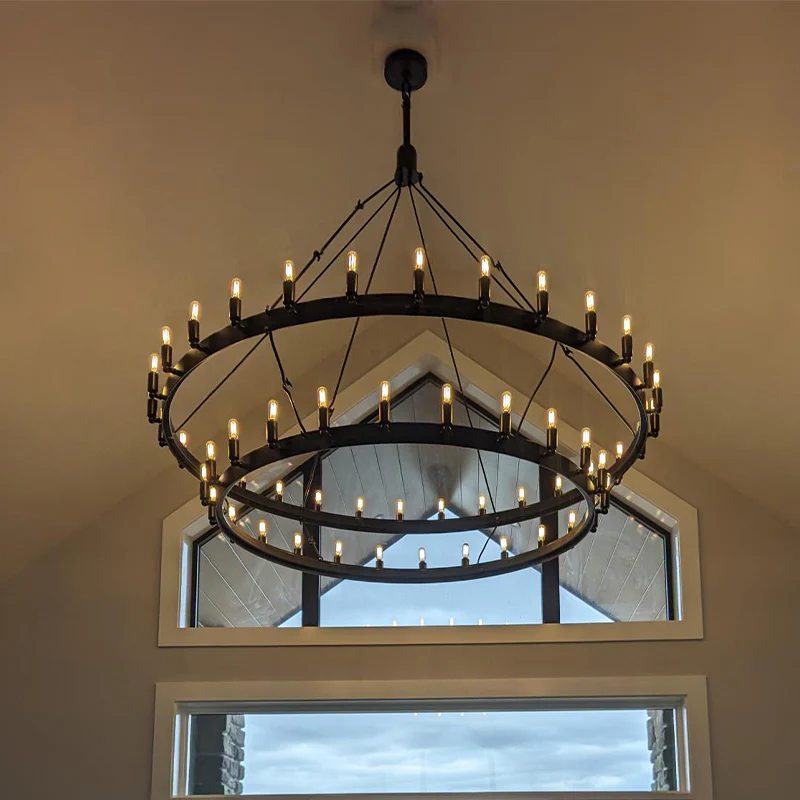 Camino Vintage Filament 2-tier Chandelier